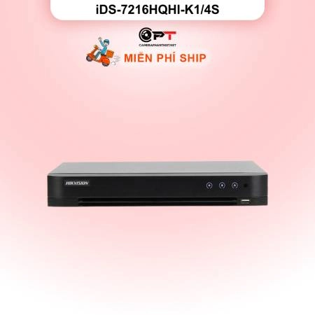 Đầu thu camera analog HD DVR HIKVISION 16 Kênh 1 Ổ cứng iDS-7216HQHI-K1/4S ảnh 
