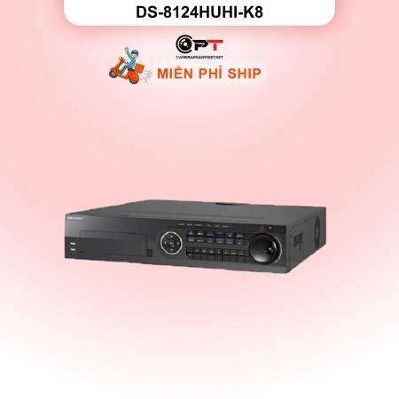 Đầu thu camera analog HD DVR HIKVISION 24 Kênh 8 Ổ cứng DS-8124HUHI-K8 ảnh 