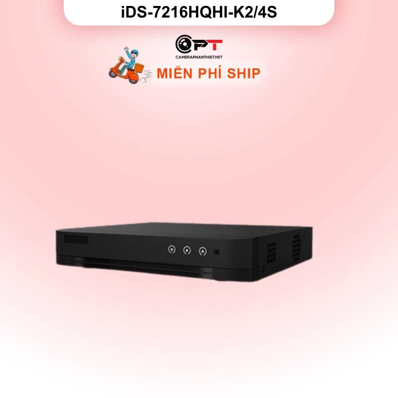 Ảnh sản phẩm Đầu thu camera analog HD DVR HIKVISION 16 Kênh 2 Ổ cứng iDS-7216HQHI-K2/4S - hình 2