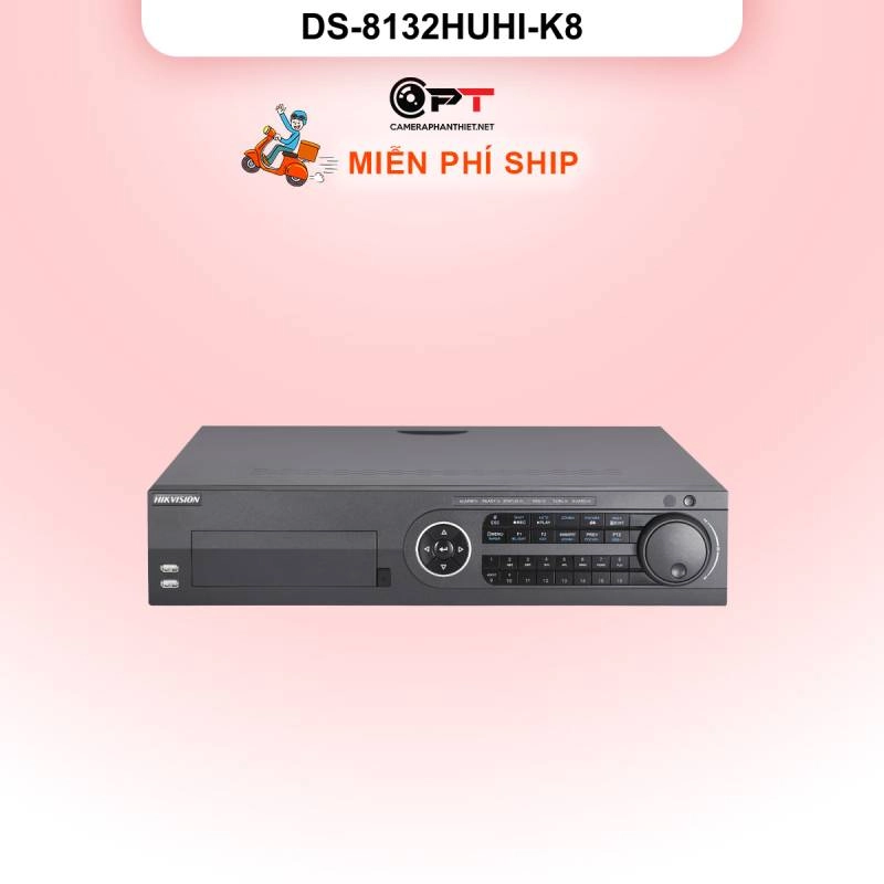 Ảnh sản phẩm Đầu thu camera analog HD DVR HIKVISION 32 Kênh 8 Ổ cứng DS-8132HUHI-K8 - hình 1