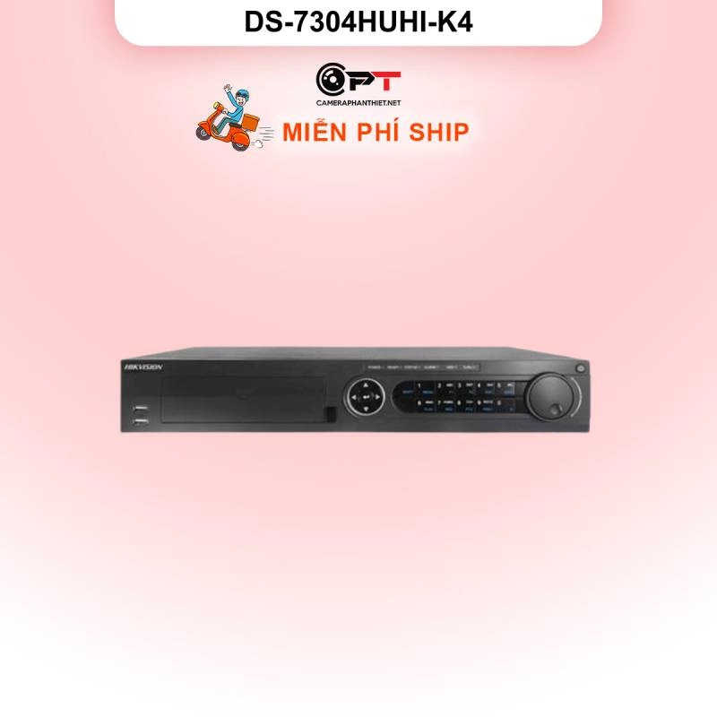 Ảnh sản phẩm Đầu thu camera analog HD DVR HIKVISION 4 Kênh 4 Ổ cứng DS-7304HUHI-K4 - hình 1
