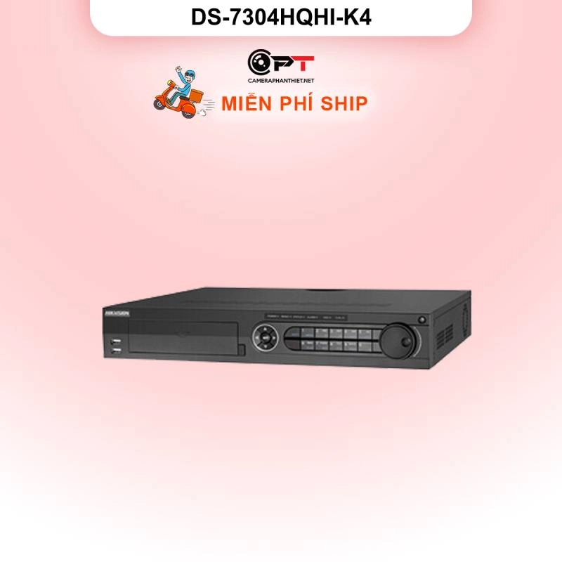 Ảnh sản phẩm Đầu thu camera analog HD DVR HIKVISION 4 Kênh 4 Ổ cứng DS-7304HQHI-K4 - hình 1