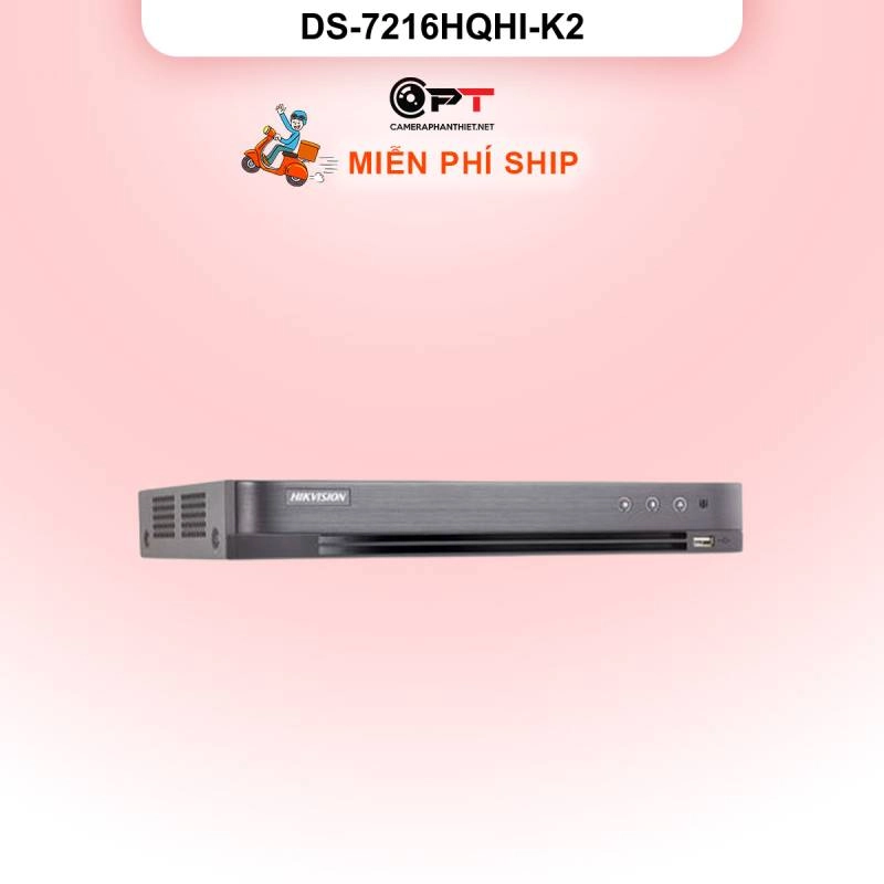 Ảnh sản phẩm Đầu thu camera analog HD DVR HIKVISION 16 Kênh 2 Ổ cứng DS-7216HQHI-K2 - hình 1