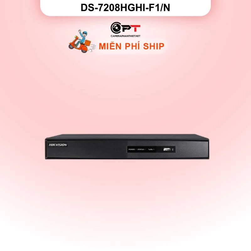 Ảnh sản phẩm Đầu thu camera analog HD DVR HIKVISION 8 Kênh 1 Ổ cứng DS-7208HGHI-F1/N - hình 2